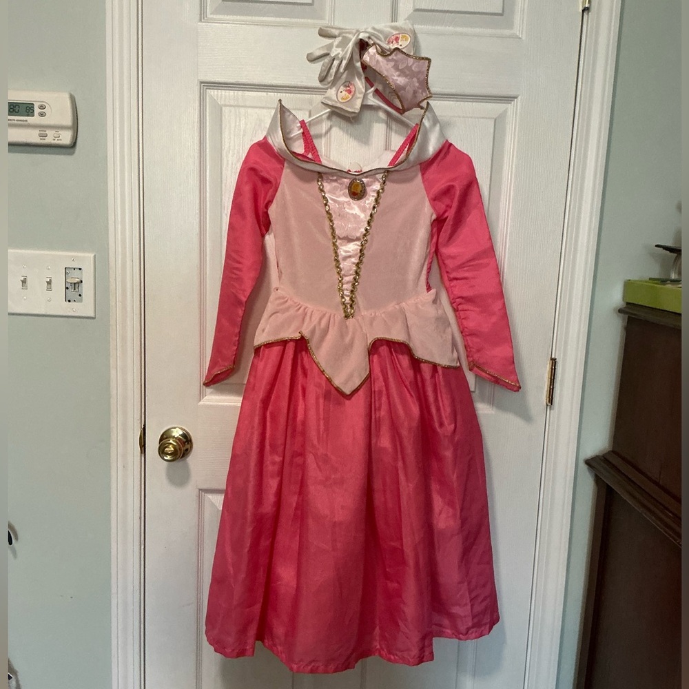 Disney Store Girls Large Sleeping Beauty Dress Costume